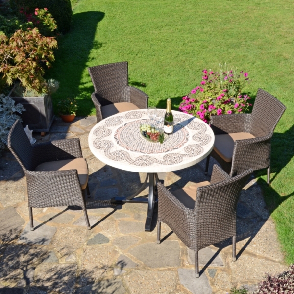 Mosaic garden table 90cm online