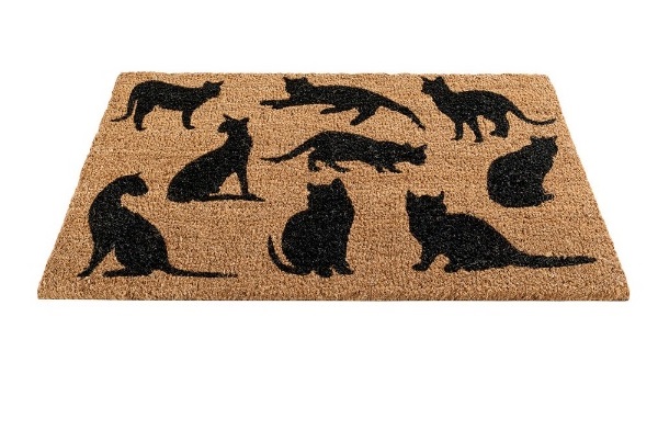 Cat Montage Coir Doormat