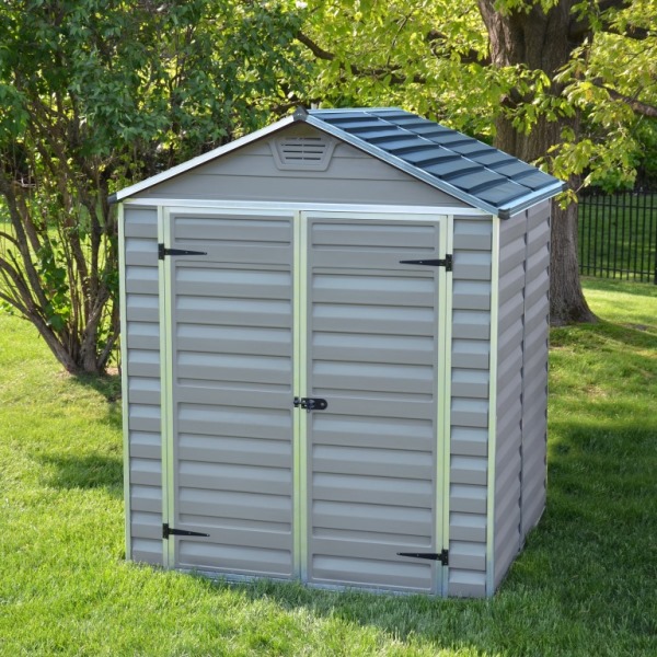 Palram Skylight 6ft x 5ft Plastic Shed - Grey